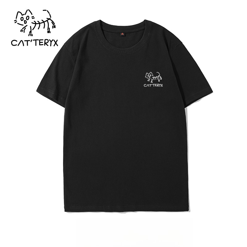 Streetwear Brand Cat - CAT TERYX Short-sleeved T-shirt Men's and