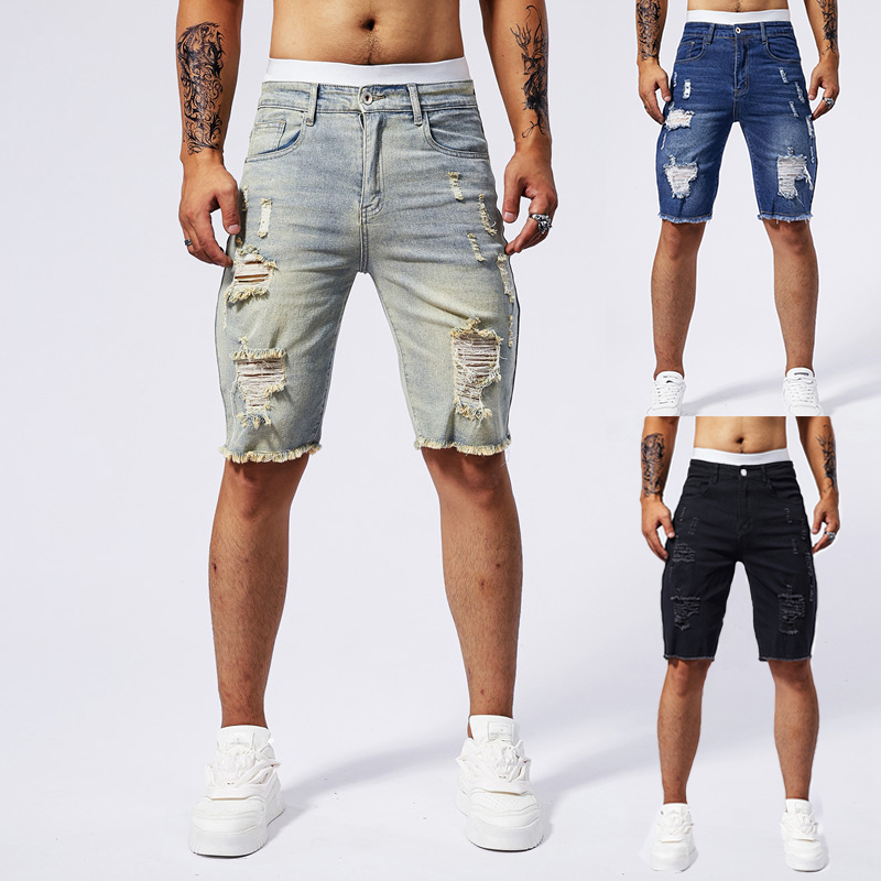 2025 Summer New Men's Ripped D - Streetwear Brand China 评论和价格