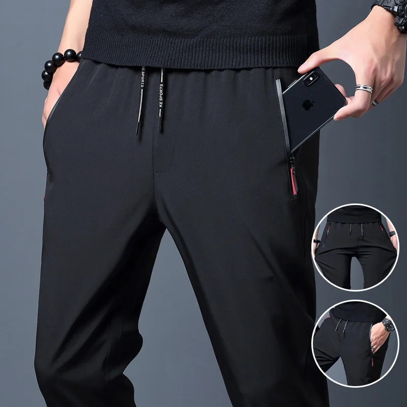 Men's Casual Pants Straight Sl - Streetwear Brand Joggers 评论和价格