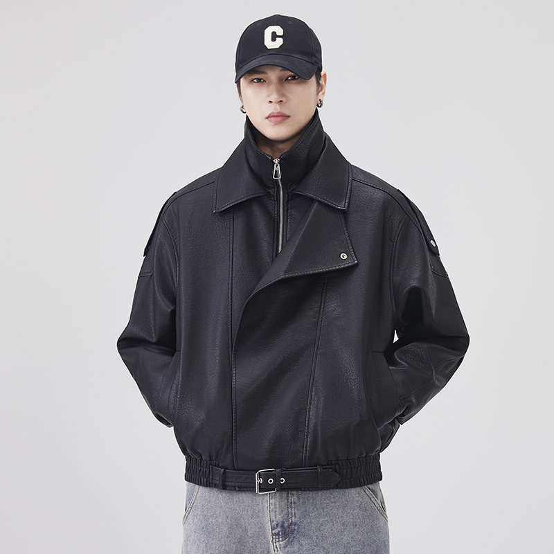 Autumn Winter Leather Jacket M - Streetwear Clothing Brand 评论和价格