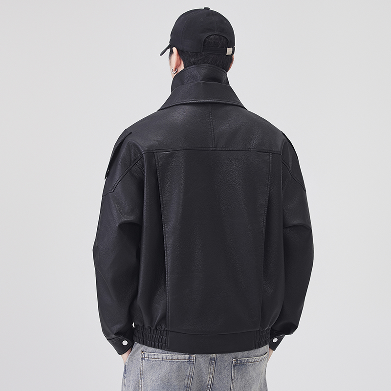 Autumn Winter Leather Jacket M - Streetwear Clothing Brand 评论和价格