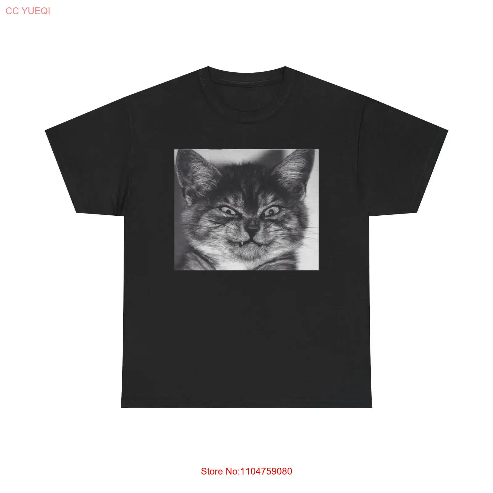 Funny Cat Face T Shirt BRAND N - Streetwear Brand Cat 评论和价格